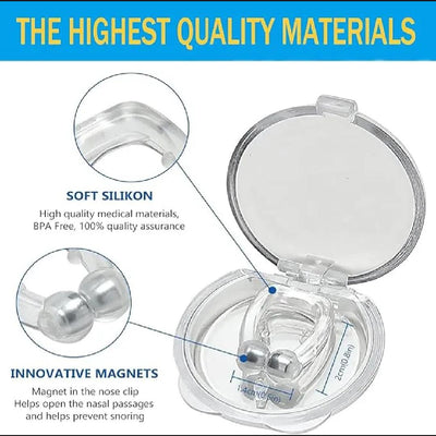Anti-Snore Magnetic Nose Clip – Comfortable Sleep & Breathing Support