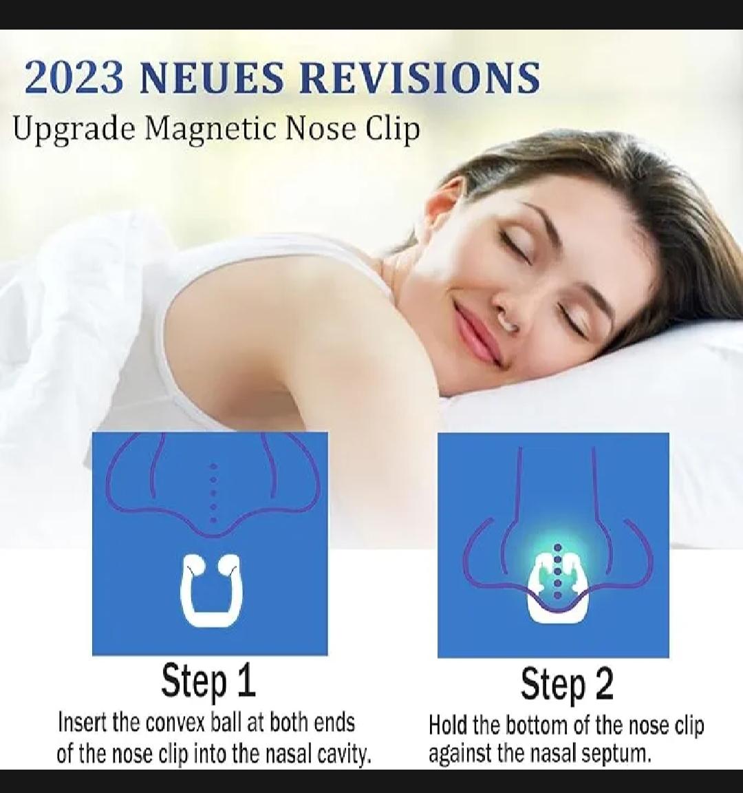 Anti-Snore Magnetic Nose Clip – Comfortable Sleep & Breathing Support