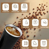 Black Coffee Traveler Mug – Reusable Travel Cup