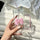 FUNKYFINDS Pink Cute Bow Square Glass Cup with Lid and Straw, Pink Glass Tumbler with Handle Bow Knot Transparent Drinking Glasses for Juice, Iced Coffee, Milk, and Tea Girl Birthday Gifts (Set of 1)