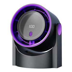Portable USB Table Fan – High-Speed Turbine Desktop Fan with Digital Display