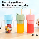 Crusher Juicer 2-in-1 Mini Portable Blender | USB Rechargeable | 6-Blade High-Speed Juicer | Random Color
