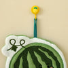 Cute Fruit Absorbent Kitchen Fleece Hanging Towel – Soft Quick-Dry Hand & Dish Towel with Hanging Loop