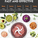 2.0L Premium Meat & Vegetable Push Chopper – 4 Stainless Steel Blades with Stainless Steel Bowl