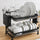 2-Tier Stainless Steel Dish Drying Rack – Premium Kitchen Dish Organizer with Drain Tray (Box Packing)